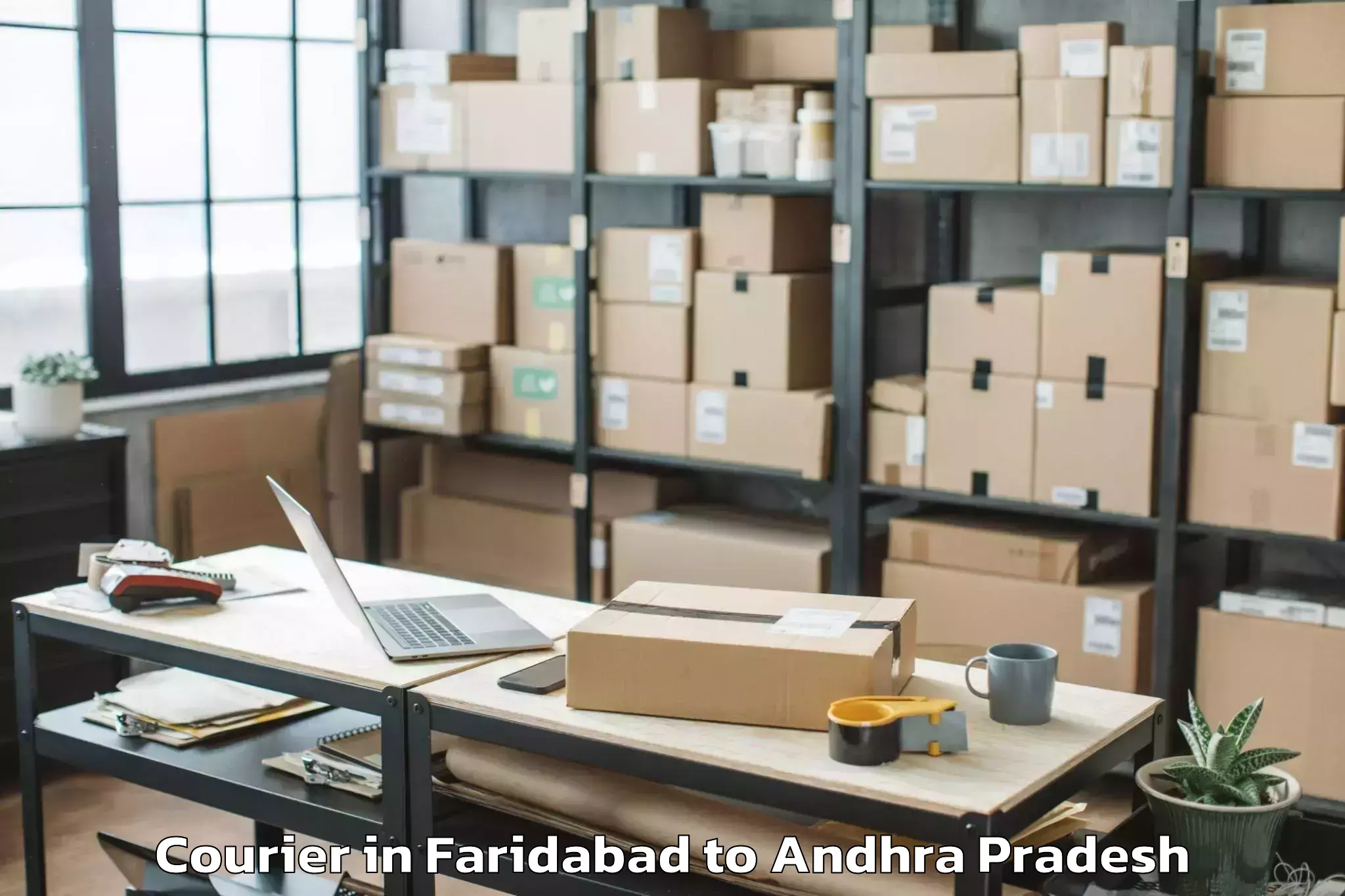 Reliable Faridabad to Machilipatnam Courier